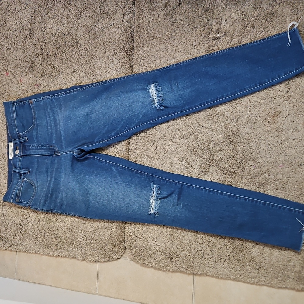 Madewell Blue High Rise Roadtripper Jeans Size 27 - Picture 5 of 13